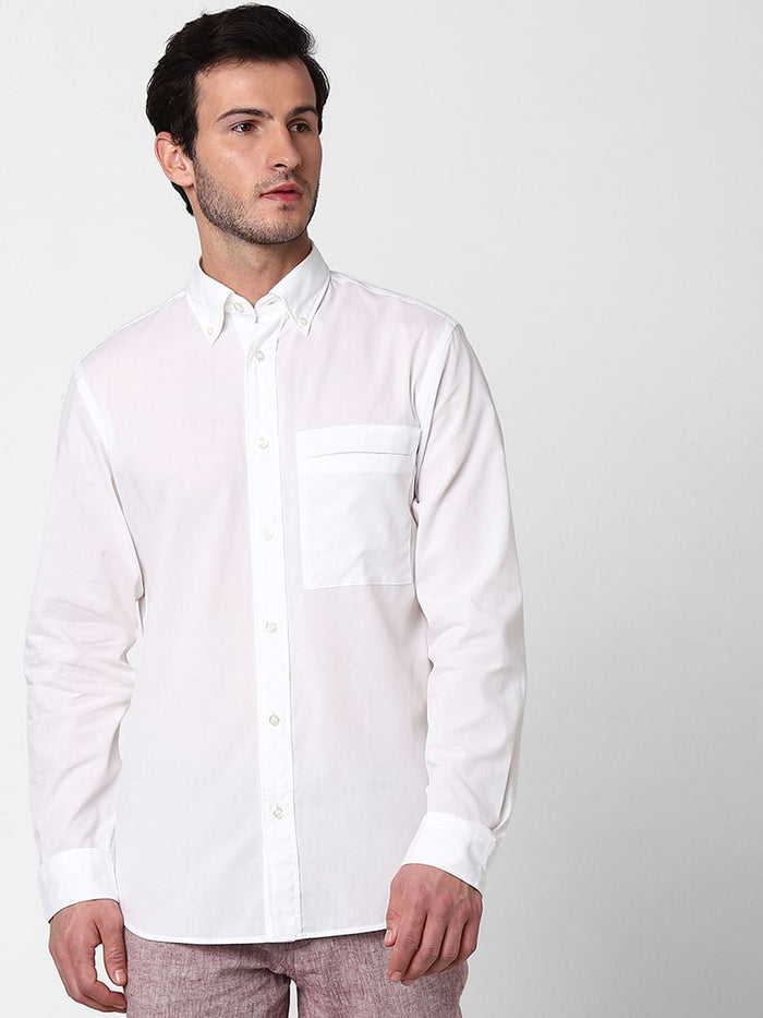 White Full Sleeves Shirt