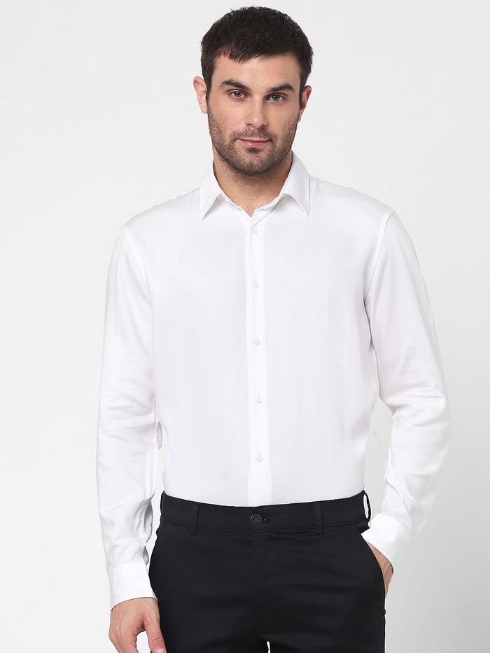 White Full Sleeves Shirt