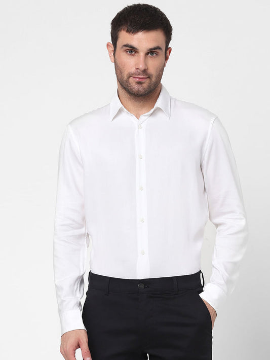 White Full Sleeves Shirt