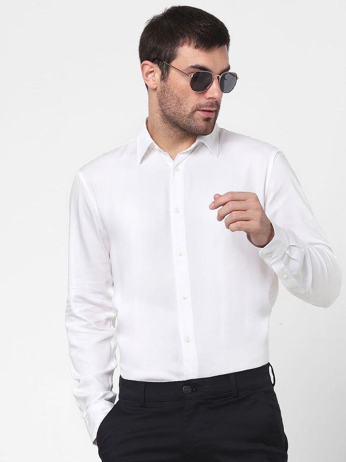 White Full Sleeves Shirt