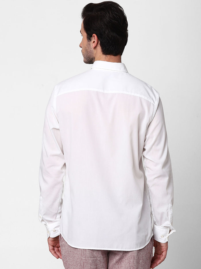 White Full Sleeves Shirt