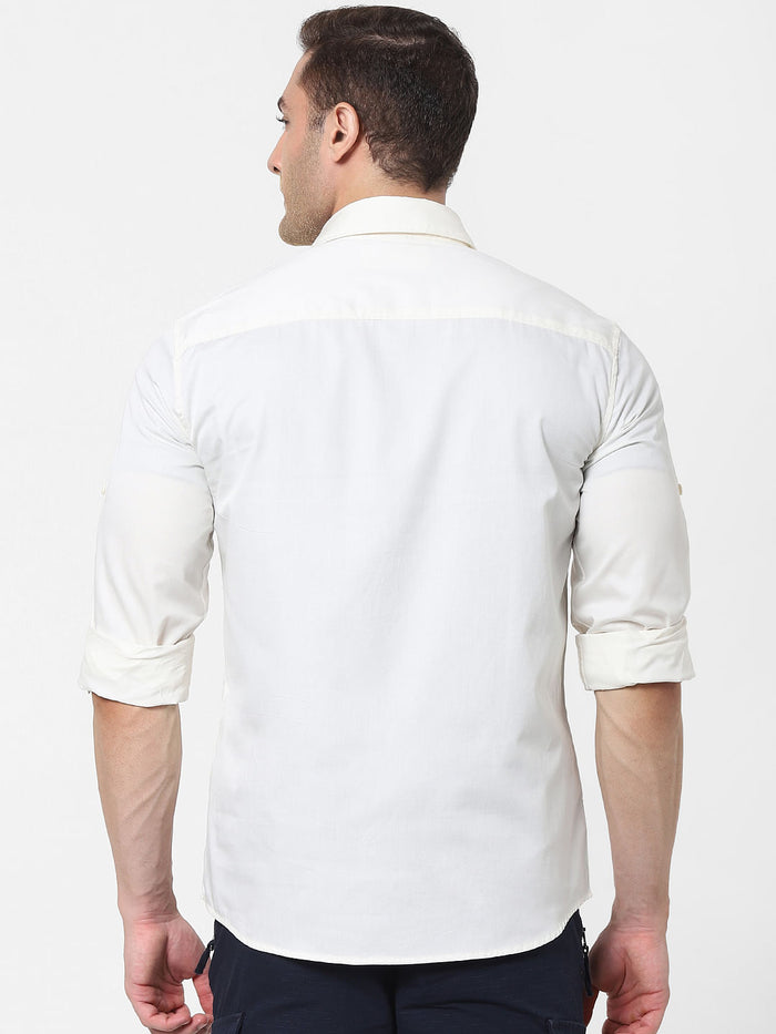 White Full Sleeves Shirt