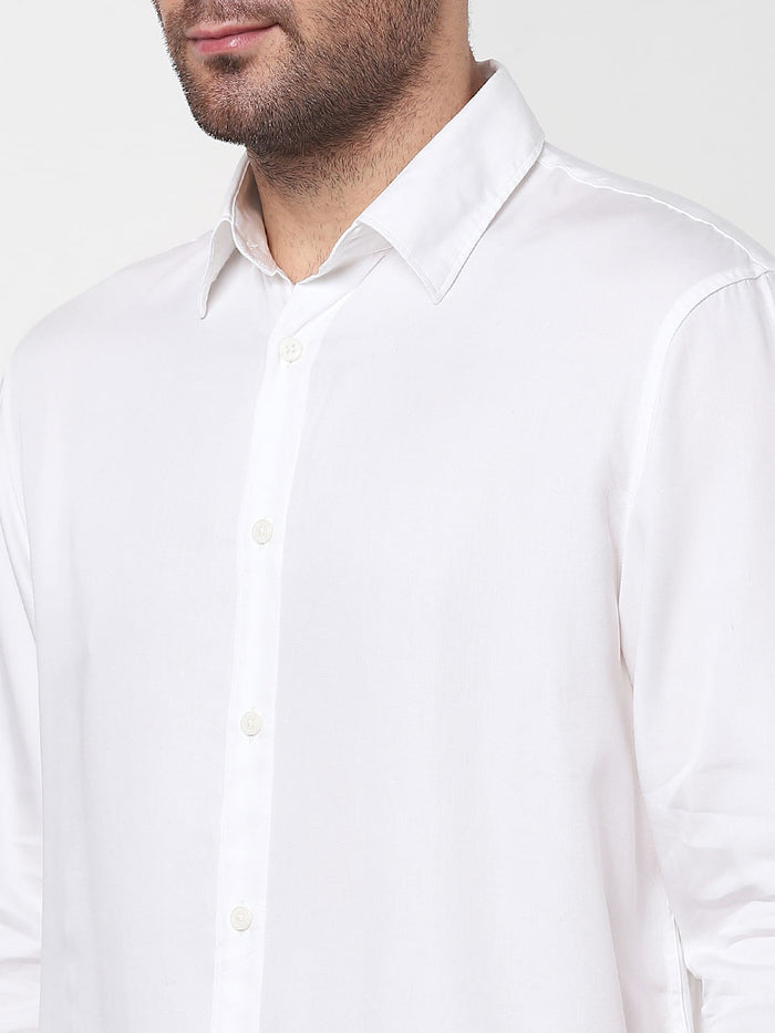 White Full Sleeves Shirt