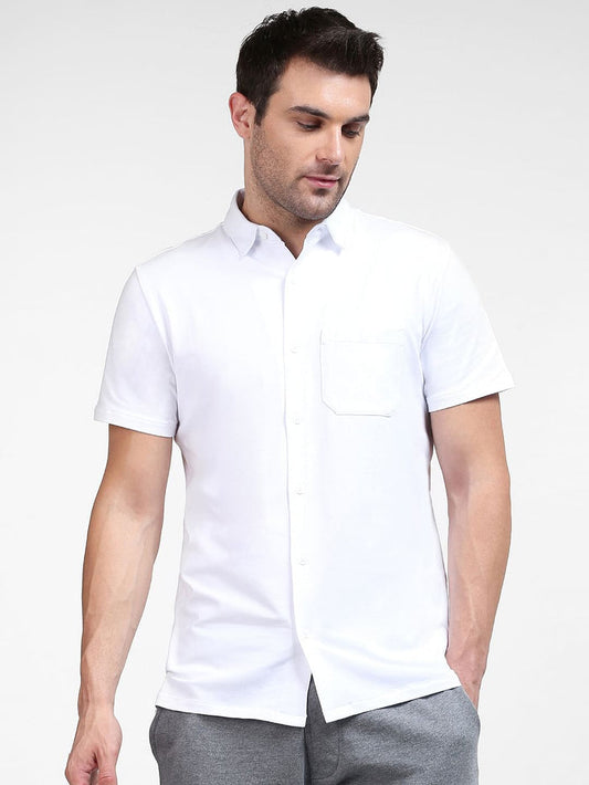 White Half Sleeves Shirt
