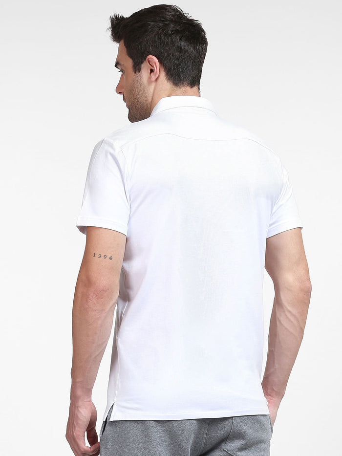 White Half Sleeves Shirt