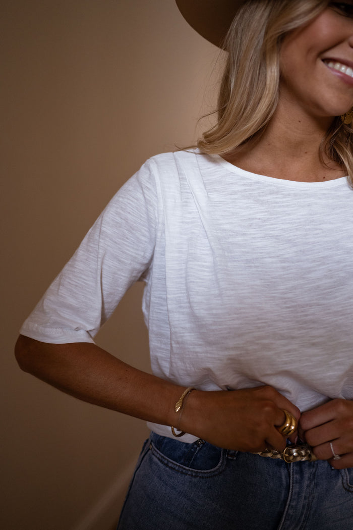White Nola lace trim back detail
