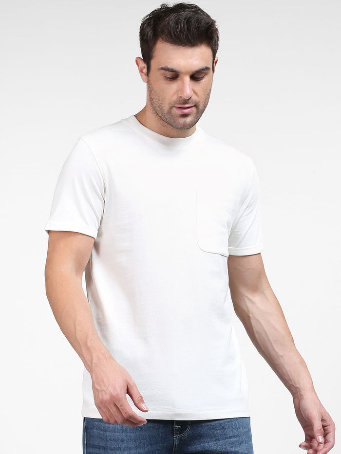 White Organic Cotton Crew Neck T-Shirt