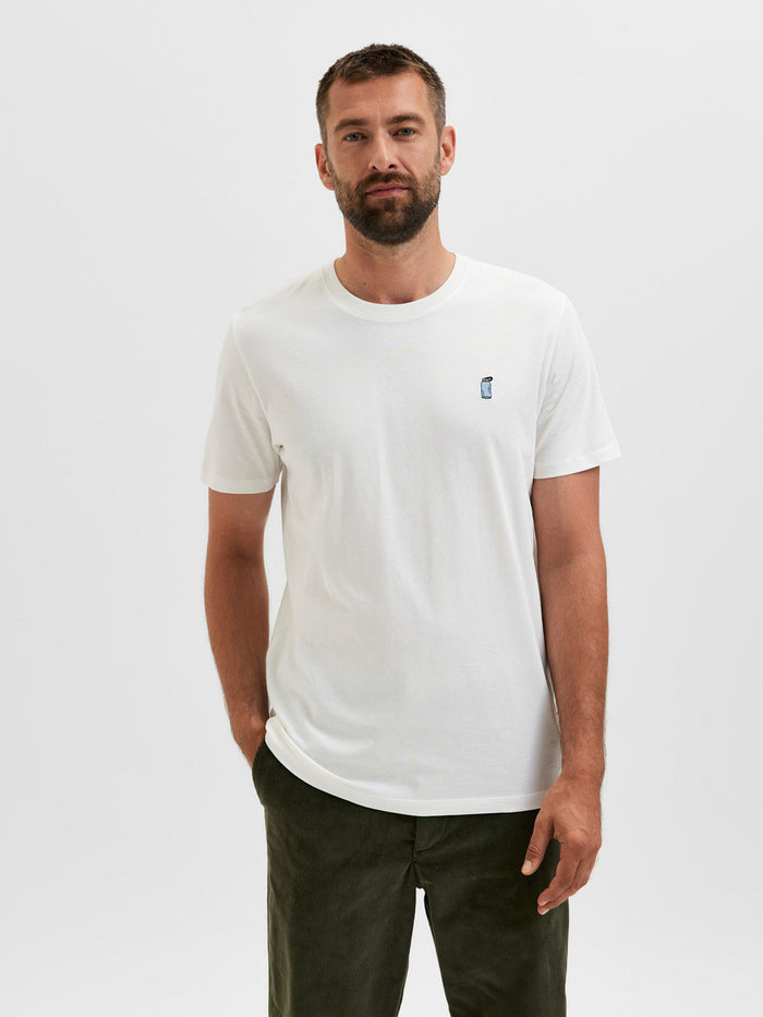 White Organic Cotton Crew Neck T-Shirt