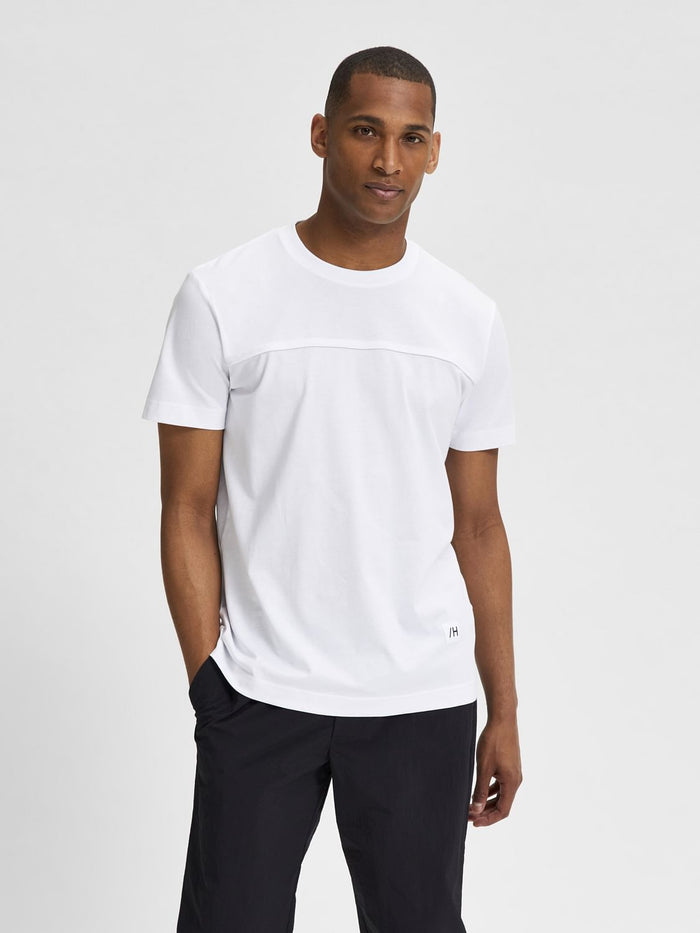 White Organic Cotton Crew Neck T-Shirt