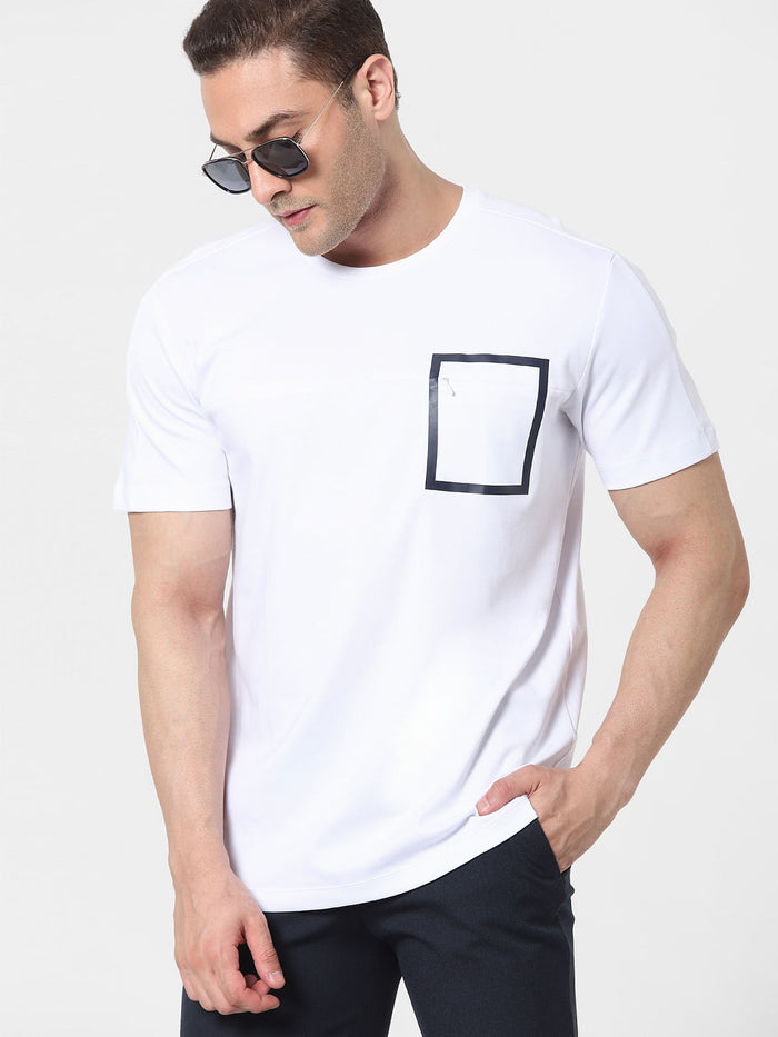 White Organic Cotton Crew Neck T-Shirt
