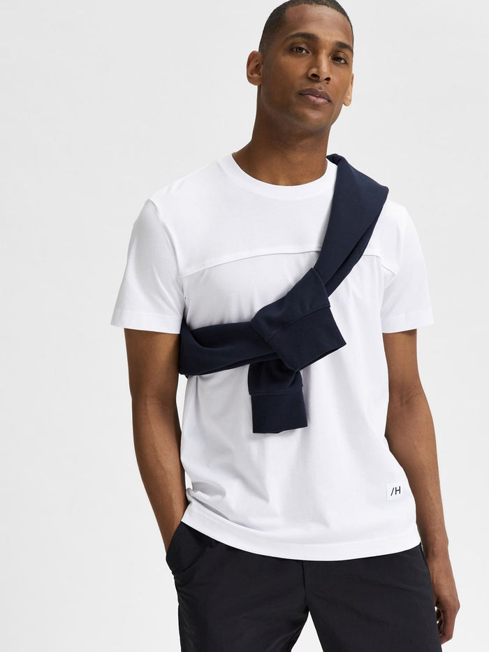 White Organic Cotton Crew Neck T-Shirt