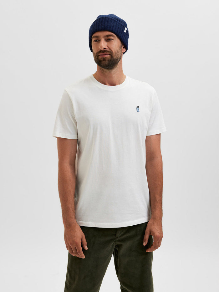White Organic Cotton Crew Neck T-Shirt