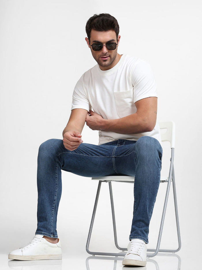 White Organic Cotton Crew Neck T-Shirt