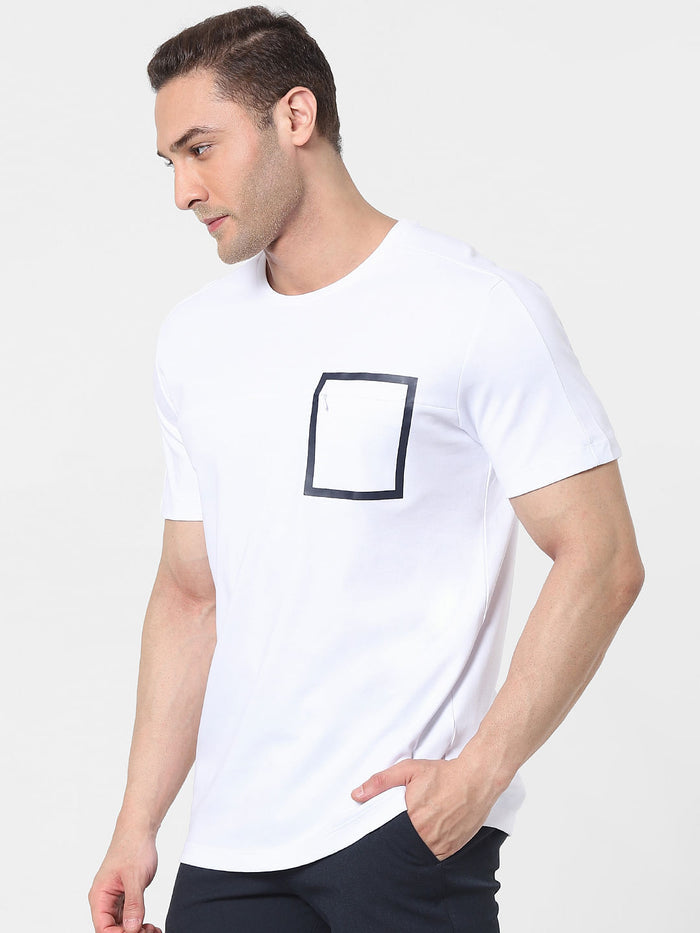 White Organic Cotton Crew Neck T-Shirt