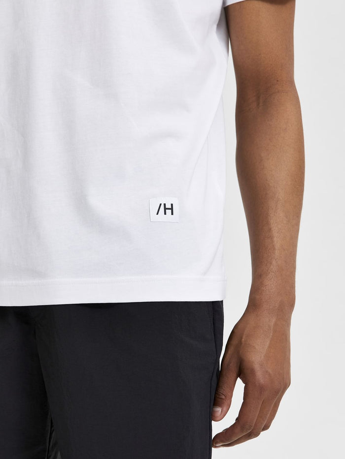 White Organic Cotton Crew Neck T-Shirt
