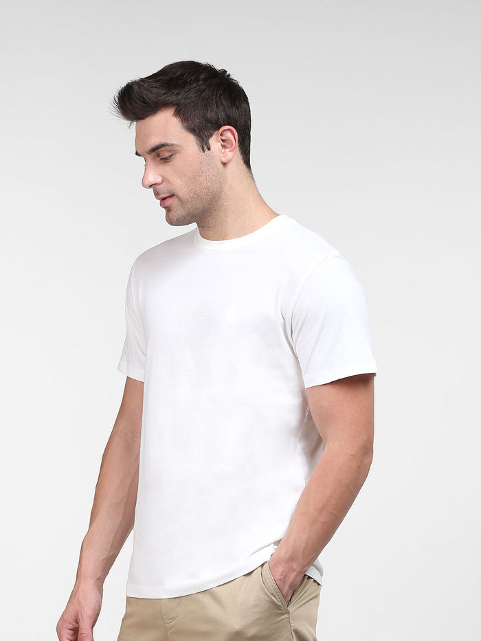 White Organic Cotton Crew Neck T-Shirt