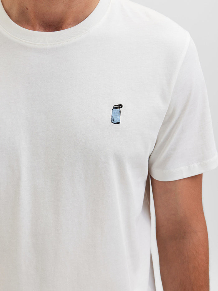 White Organic Cotton Crew Neck T-Shirt
