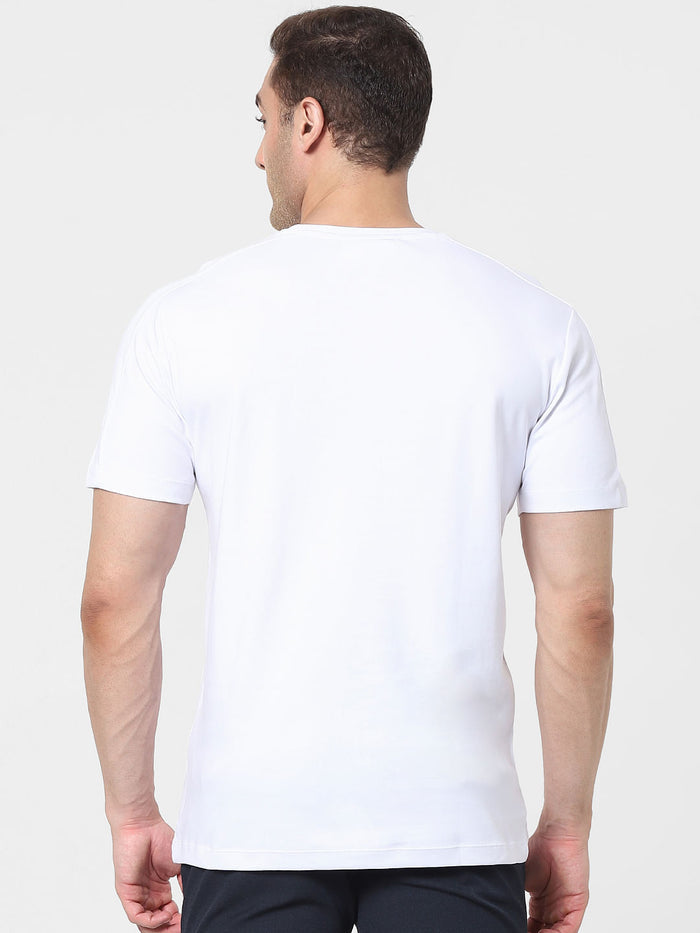 White Organic Cotton Crew Neck T-Shirt