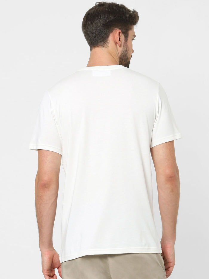 White Organic Cotton Crew Neck T-Shirt