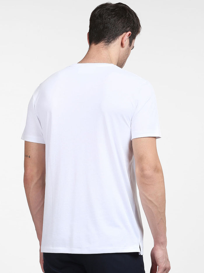 White Organic Cotton Crew Neck T-Shirt