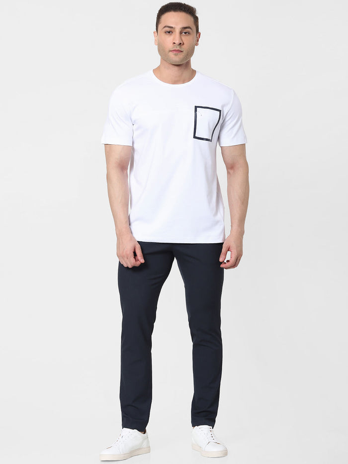 White Organic Cotton Crew Neck T-Shirt