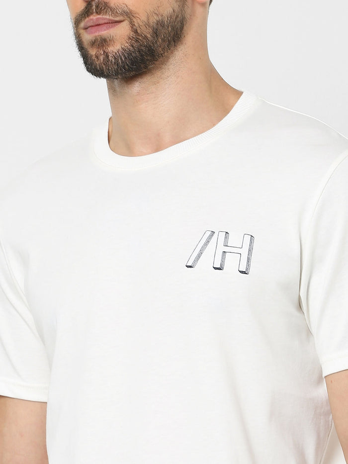 White Organic Cotton Crew Neck T-Shirt
