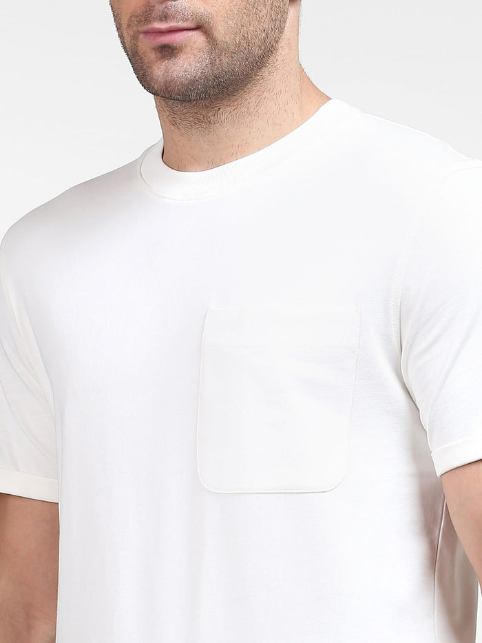 White Organic Cotton Crew Neck T-Shirt
