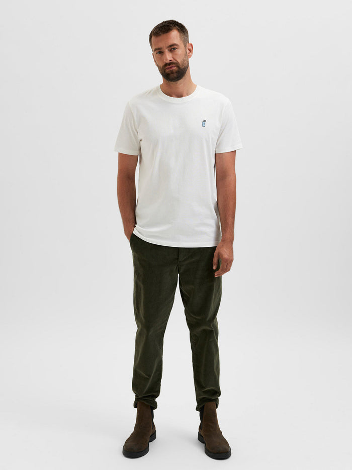 White Organic Cotton Crew Neck T-Shirt