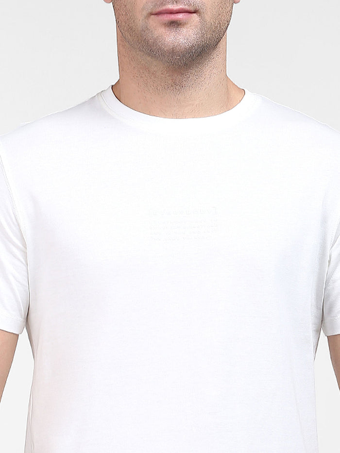 White Organic Cotton Crew Neck T-Shirt