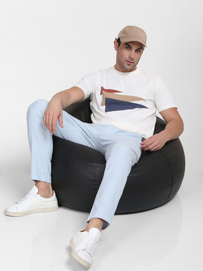 White Organic Cotton Graphic T-Shirt