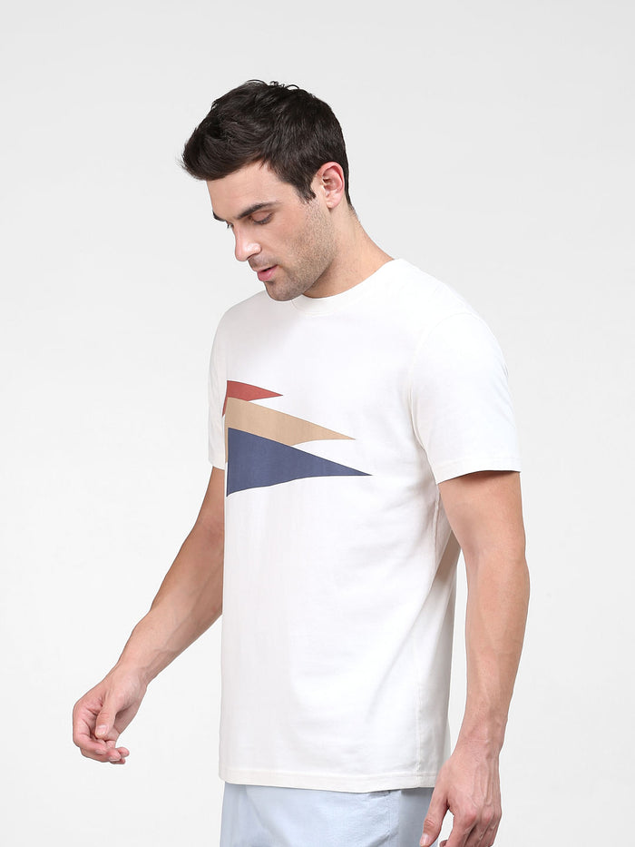White Organic Cotton Graphic T-Shirt