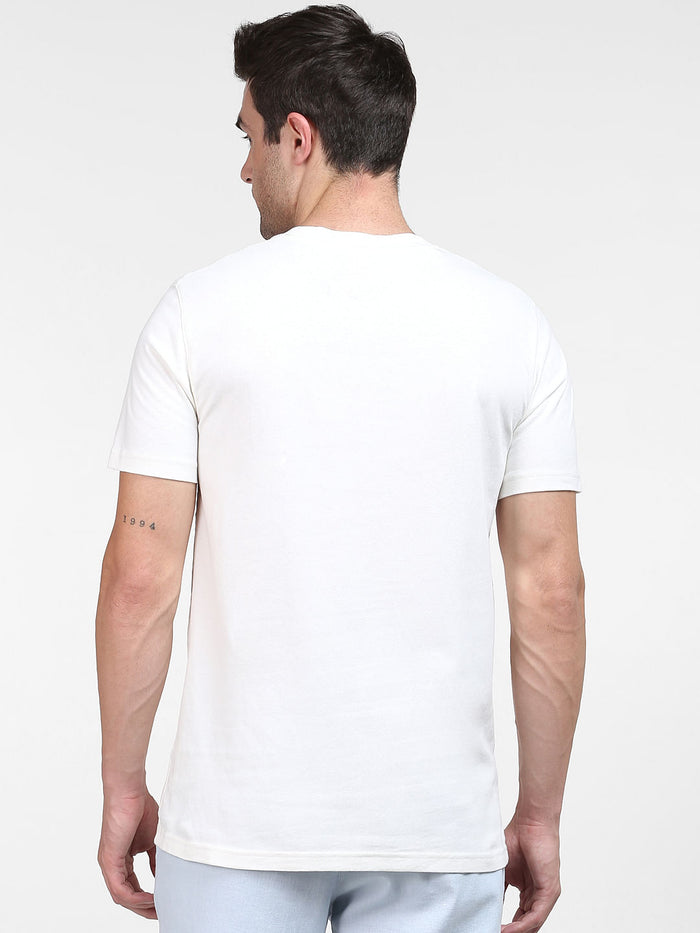 White Organic Cotton Graphic T-Shirt