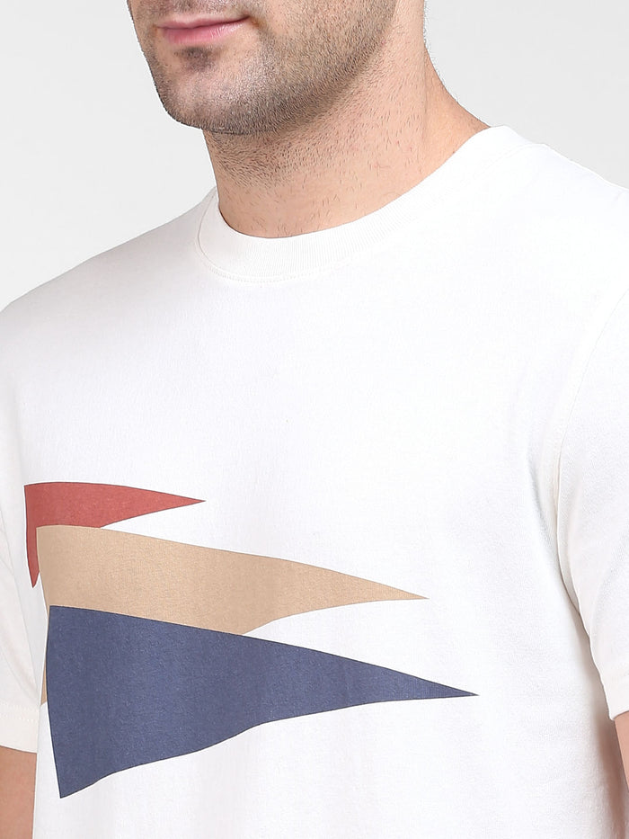 White Organic Cotton Graphic T-Shirt