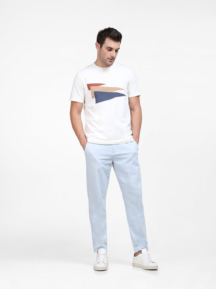 White Organic Cotton Graphic T-Shirt
