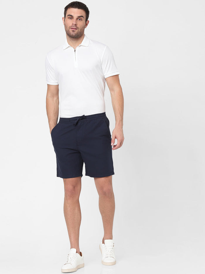 White Zip Polo Neck T-Shirt