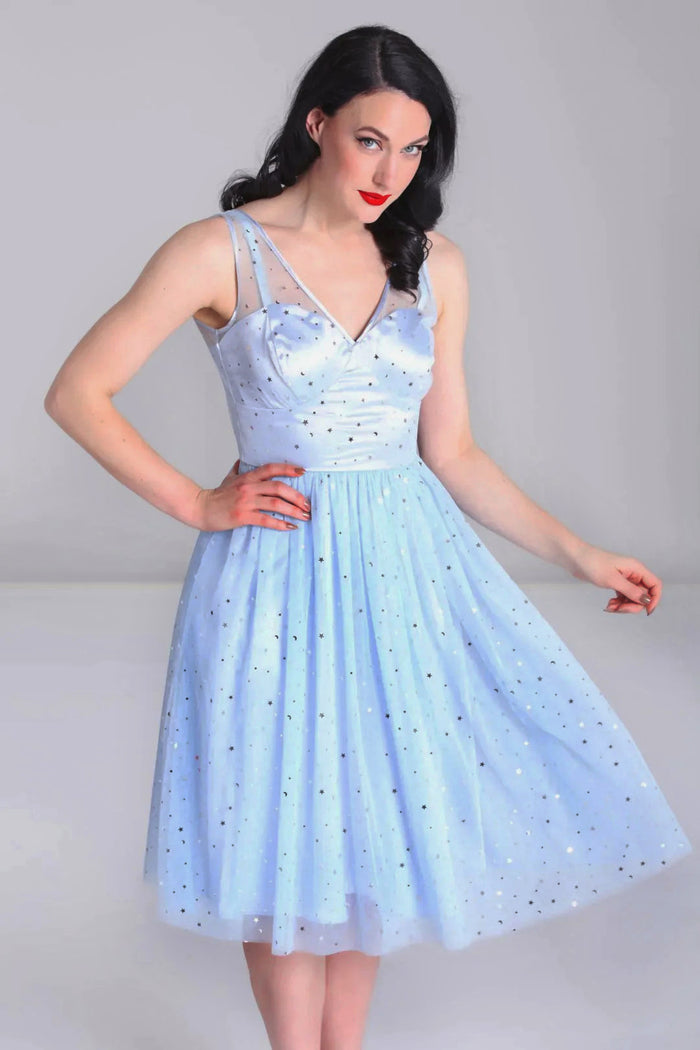 Wish Upon the Stars Dress in Blue