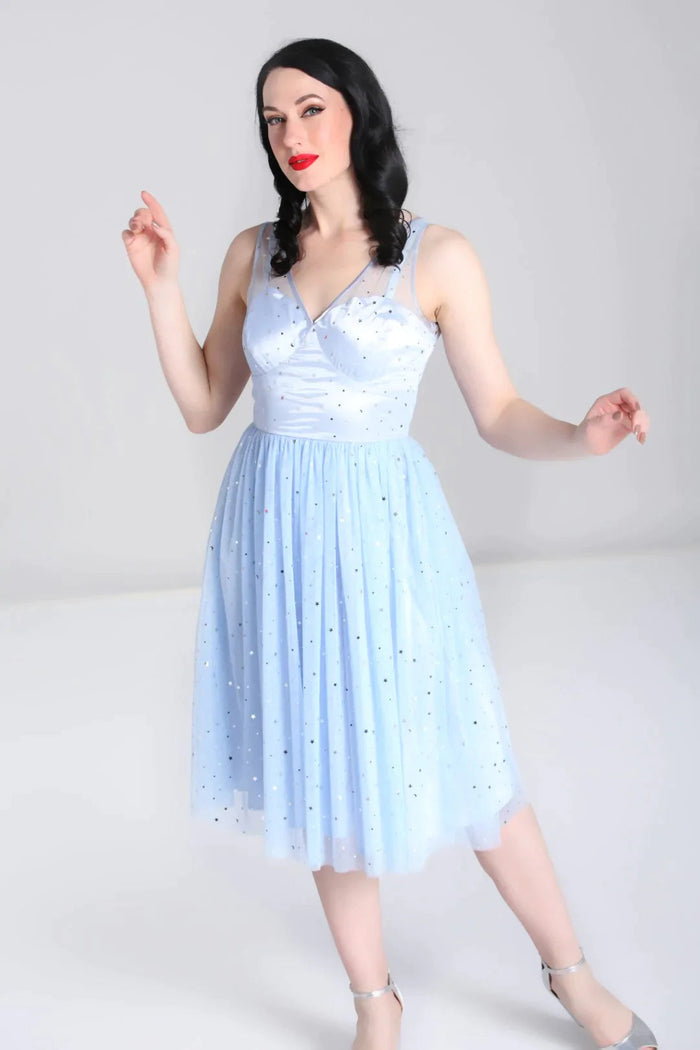 Wish Upon the Stars Dress in Blue