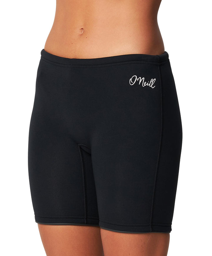 Women's Reactor 1.5mm Long Wetsuit Shorts - Black