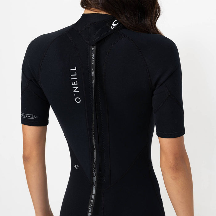 Women's Reactor 2mm Short Sleeve Spring Suit Back Zip - Black