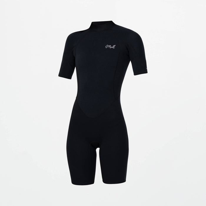 Women's Reactor 2mm Short Sleeve Spring Suit Back Zip - Black