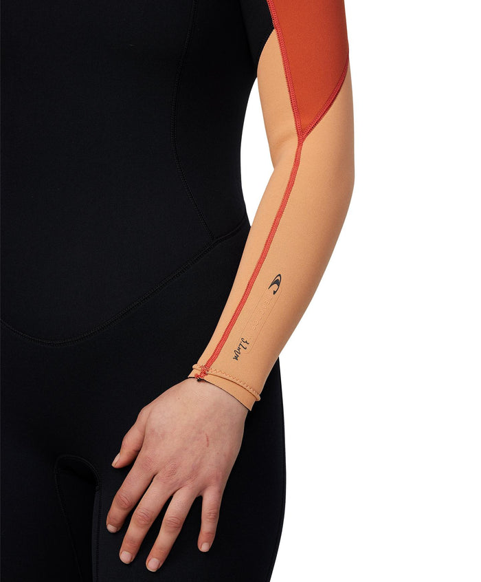 Women's Reactor 3/2mm Steamer Back Zip - Peach