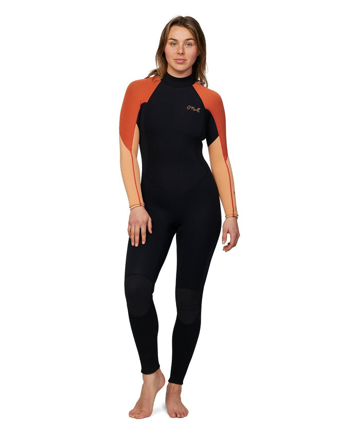 Women's Reactor 3/2mm Steamer Back Zip - Peach